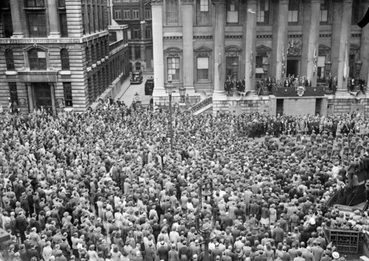 VE day celebrations in London 1945.