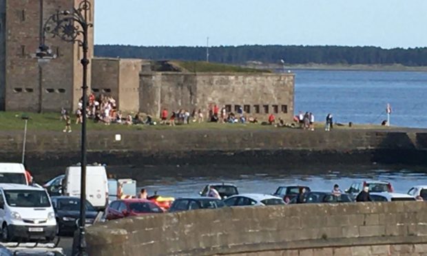 Broughty Ferry was just one of the places that attracted crowds.