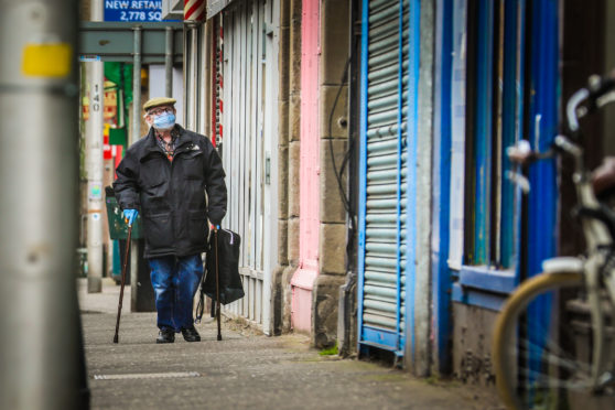 The streets of Dundee during lockdown in Spring 2020.