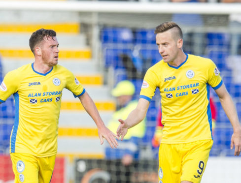 Danny Swanson and Steven MacLean in all yellow.