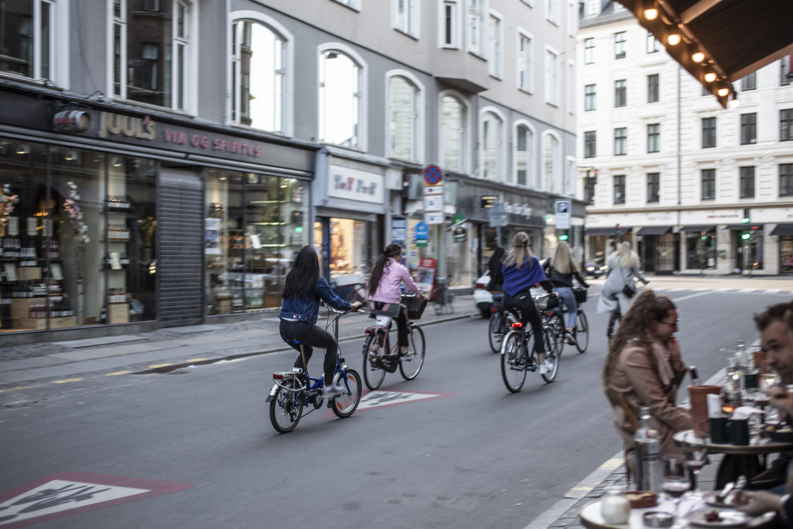 Cyclists in Copenhagen as lockdown was eased in Denmark last month.