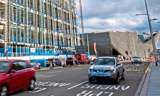 The think tank explored the prominence of the motor car in locations including Dundee Waterfront.