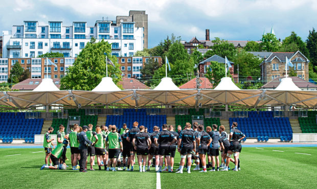 21/05/19
GLASGOW WARRIORS TRAINING
SCOTSTOUN STADIUM - GLASGOW
The Glasgow Warriors team huddle