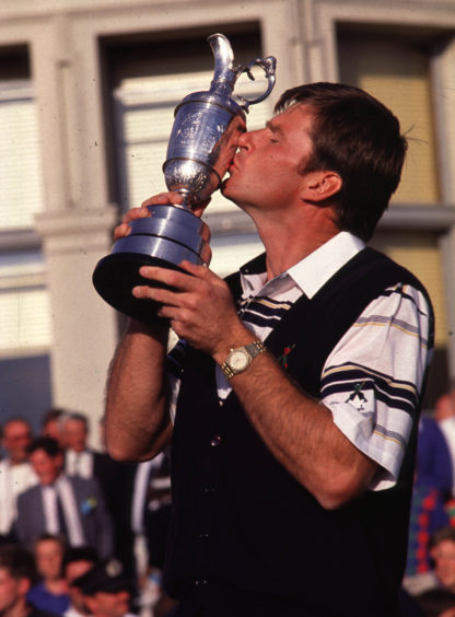 The Englishman gets his hands on Claret Jug in 1990