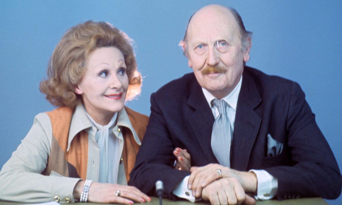 Original TV celebrity cook Fanny Cradock and husband Major Johnnie Cradock.