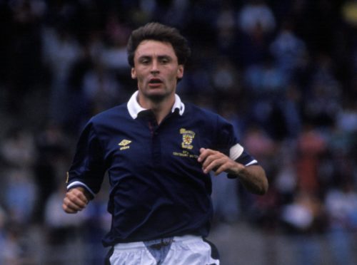 Maurice Malpas in action for Scotland.