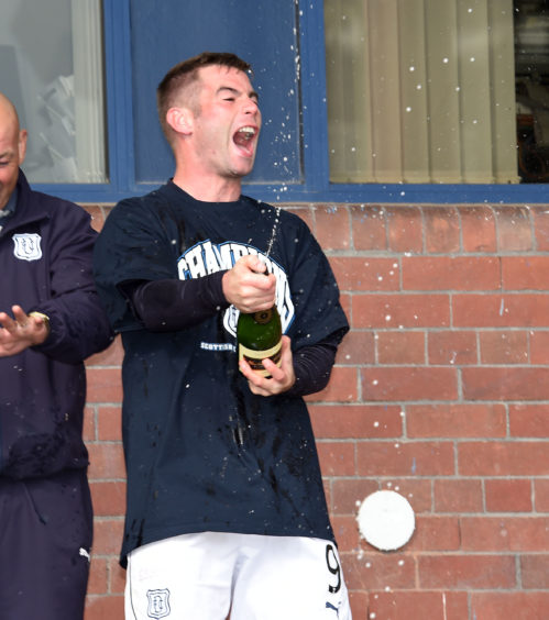 He celebrates winning Championship with Dark Blues