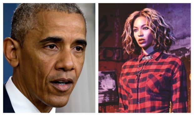 Barack Obama and Beyonce.
