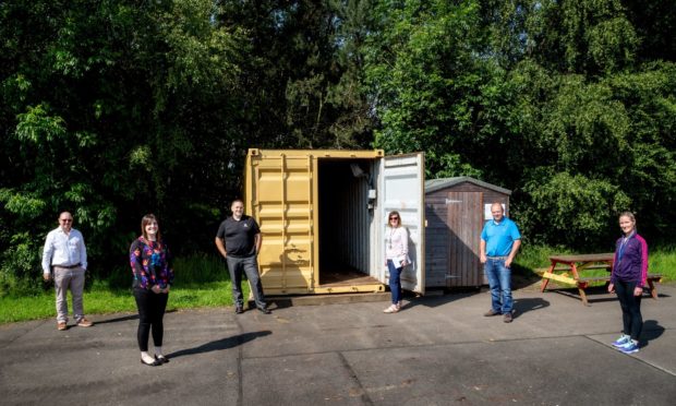 John Mullen, Whyte Cargo Handlers MD; 
Lynn Harper, Commercial Services Team Leader Montrose Port Authority; 
Steve Learmonth, manager Intermoor; 
Jill Johnston, Borrowfield PS acting principal teacher
Fred Murray, FB Murray Ltd MD and 
Cherrylynne Shepherd, parent support adviser.