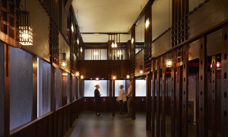 The stunning restored Oak Room within V&A Dundee’s Scottish Design Galleries.