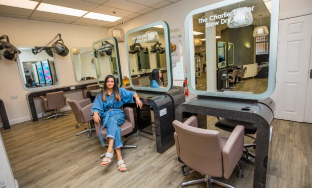 Charlie Taylor at her salon in Dundee.