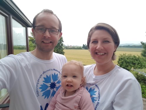 Chris, his wife Ashley and daughter Ivy.