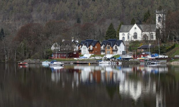Anglers are travelling across Scotland to fish at Loch Tay in Kenmore.