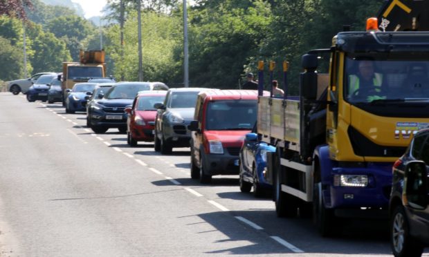 Baldovie Recycling centre in Dundee  as it re-opened on Monday morning.