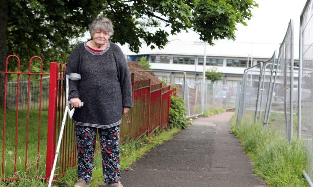 Patsy Pepper is one of the residents concerned about the future of the footpath.