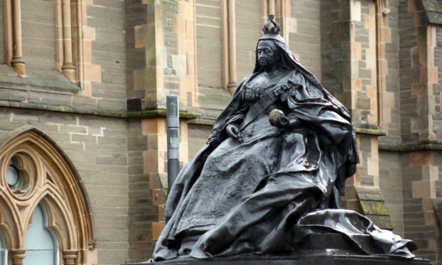 The statue of Queen Victoria in Albert Square in Dundee. Image: DC Thomson.