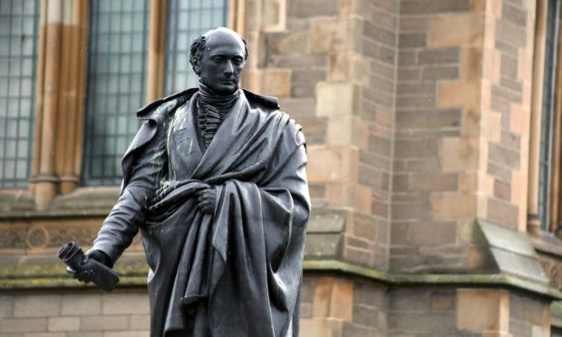 The statue of George Kinloch in Dundee's Albert Square.