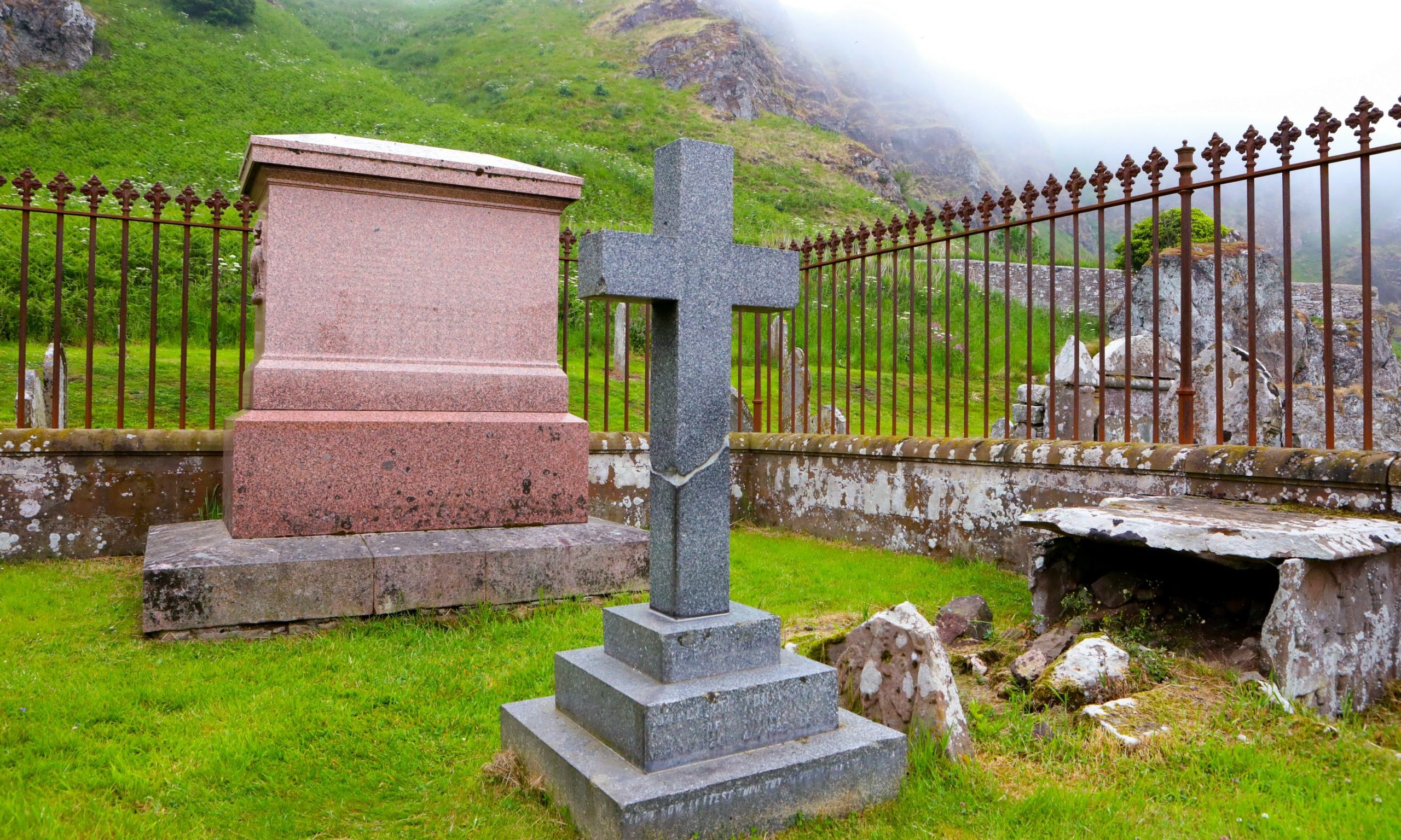 The imposing gravestone  of Sir Joseph.