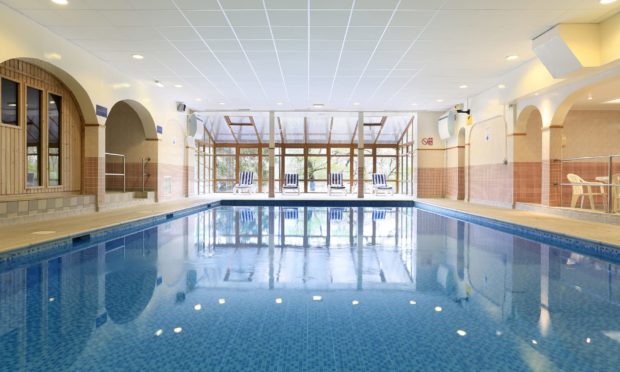 The pool at Macdonald Loch Rannoch Hotel.