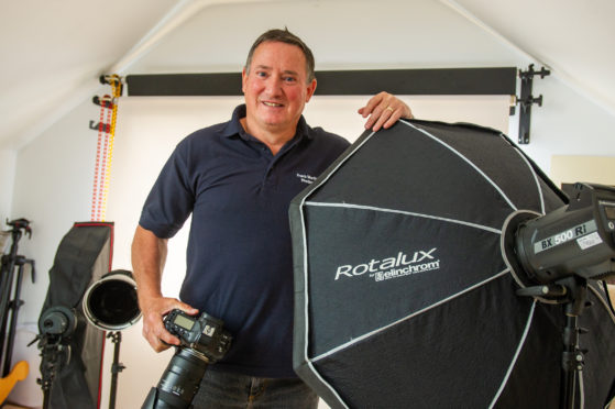 Frank MacDoanld in his studio.