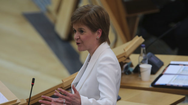 First Minister Nicola Sturgeon announces further changes to the Scottish Government Covid-19 lockdown at the Scottish Parliament.