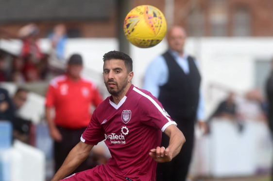 Omar Kader in action for Arbroath