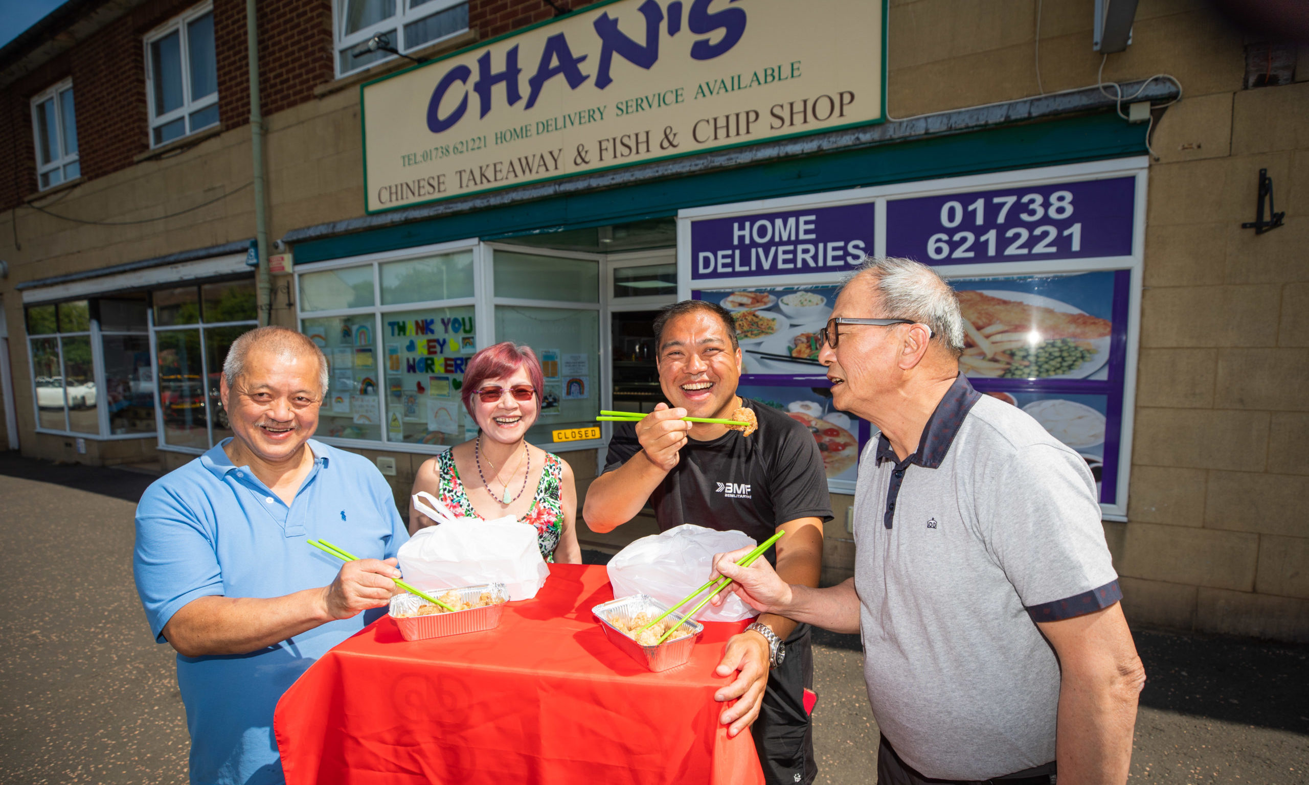 Ian Chan, Maria Chan, Andy Chan and Alexander Chan of Perth Chinese Association.