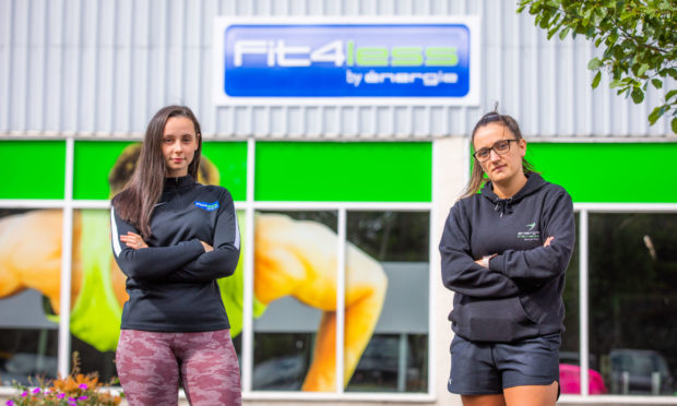 Fit4less staff members Megan Ely and Claire Crockart are worried about the gyms future.