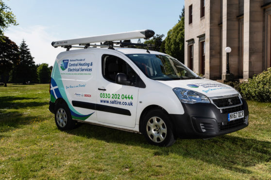 A Saltire Facilities Management van