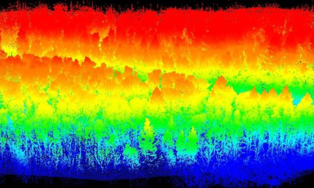 Drummond Hill, as viewed by laser-mounted drones