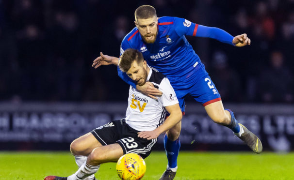 Shaun Rooney in action for Inverness Caley Thistle.