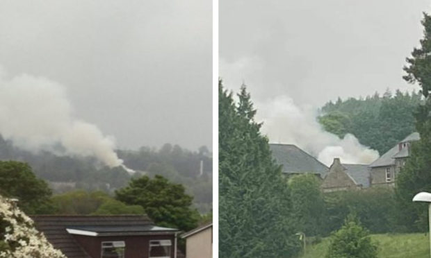 The Strathmartine Hospital fire on June 2.