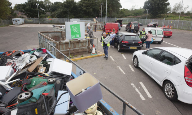 Arbroath Recycling Centre. Image: DC Thomson