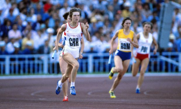 Linsey competing in the 1980 Olympic Games in Moscow.