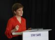 Nicola Sturgeon addressed exam results at her daily briefing in Edinburgh.