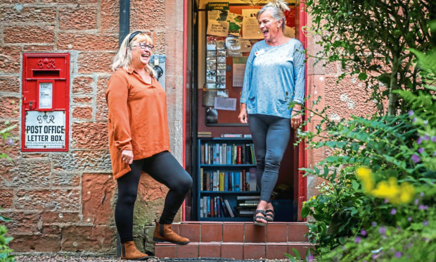 Jennifer Ford (post mistress) and Lisa Ford-Logie (shop assistant) at the Post Office in Inchture. Mhairi Edwards/DCT Media