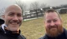 Paul McNicoll and Andy Crichton will walk more than 60 miles from Dundee to Edinburgh.