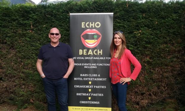 Paul McGregor and Elaine Carlin of Dundee music duo Echo Beach.