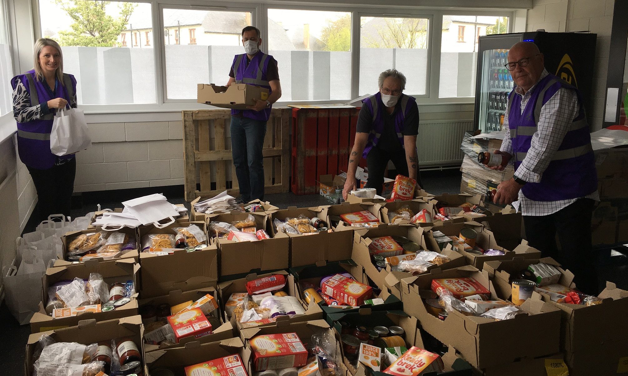 Thousands of emergency food packages were sent out to shielding Angus residents.