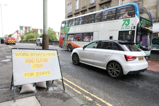 Diversions will be in place from Monday on Arbroath Road near Albert Street