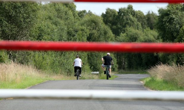 The barriers at Barry Buddon.