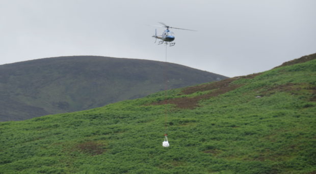 Materials were airlifted into Schiehallion this week.