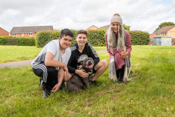 (Left to right) Maxwell Reid and Taylor Kelly who helped Shannon Robertson, after Tyler was attacked