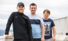 Nicholas Fitzpatrick, Fraser Rennie and Craig Middleton re part of Sands United Dundee FC.