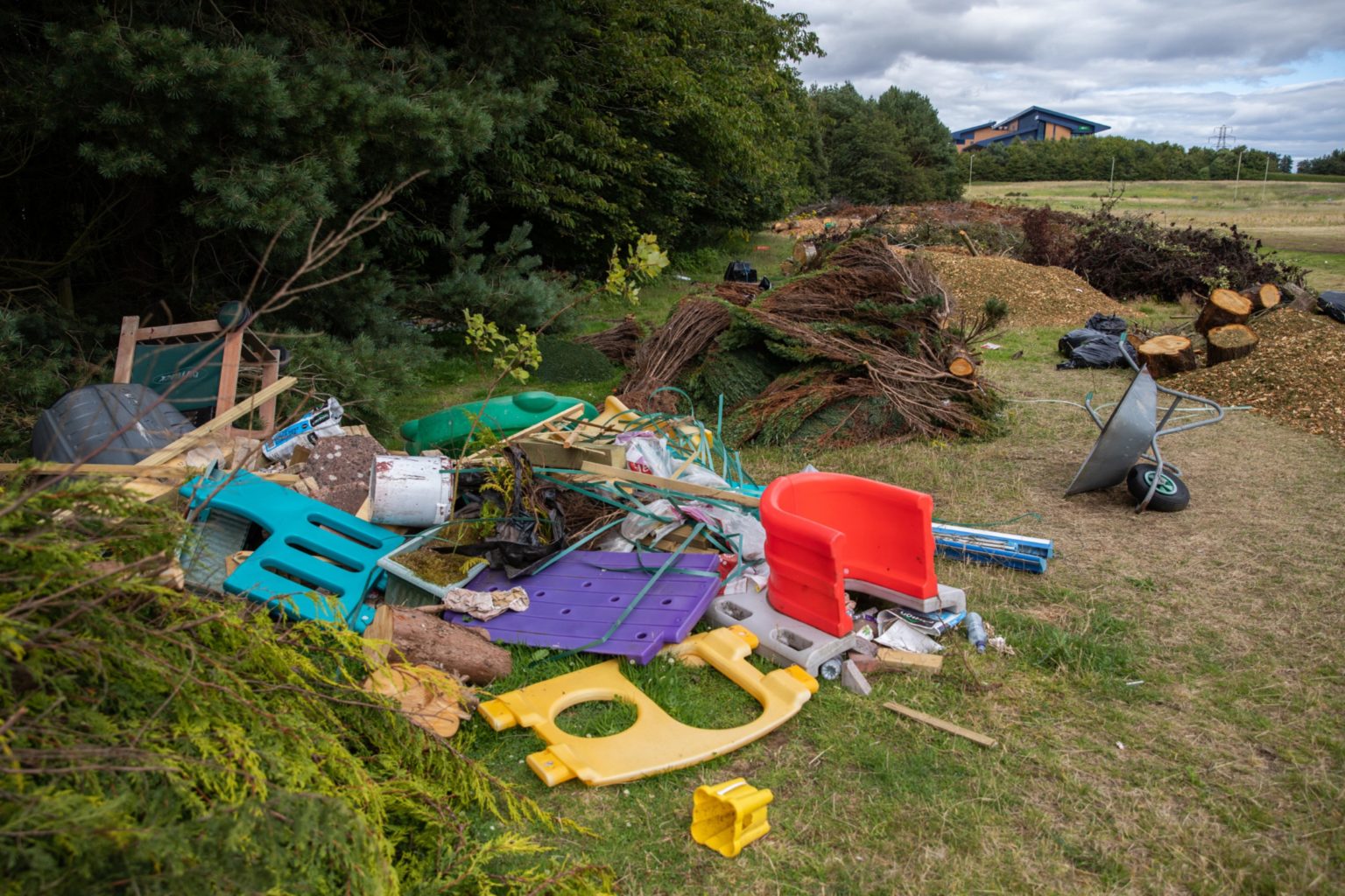 PICTURES ‘100+ tipper loads’ of waste dumped in Dundee after