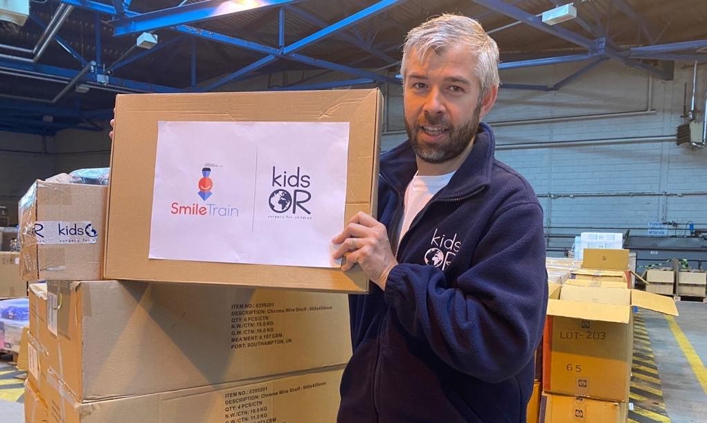 Kids Operating Room’s Scott McIntyre at the charity's Dundee warehouse.