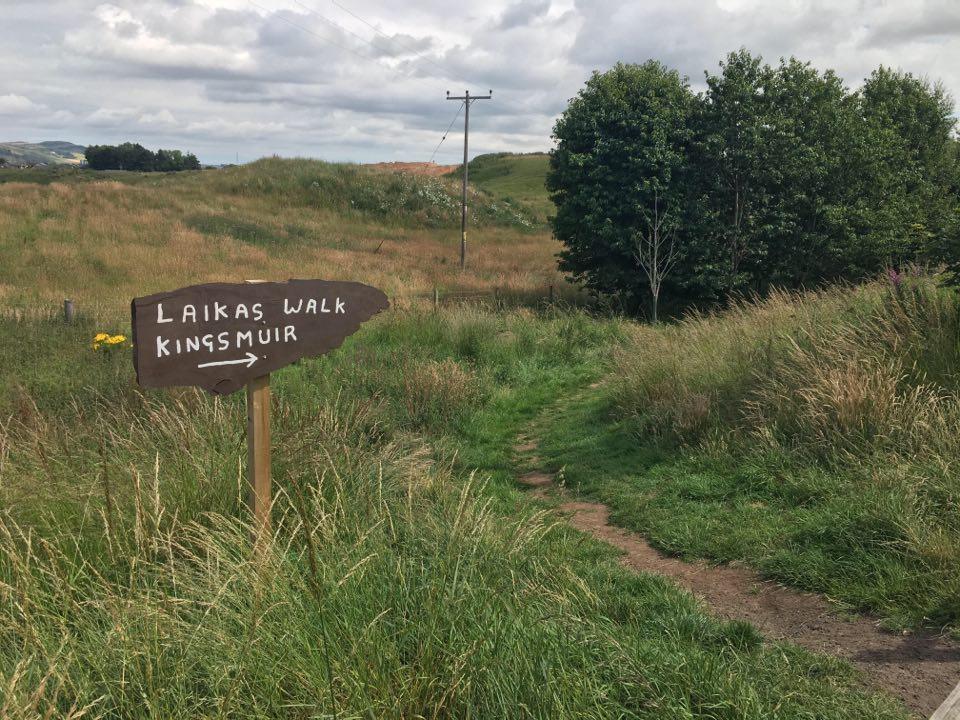 The entrance to the Laikas Walk path from South Street.