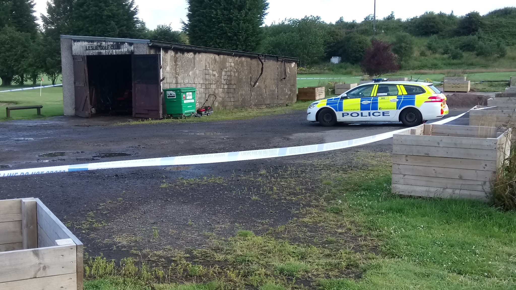 The club remains sealed off by police following the blaze.