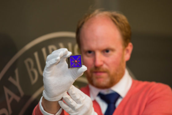 Nick Burns with a rare Russian-made Faberge box