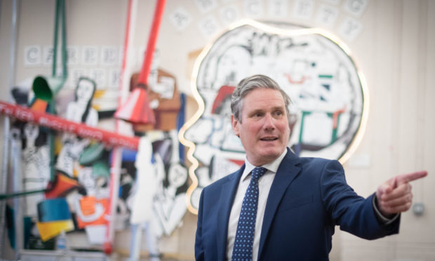 Labour Leader Keir Starmer visits Torriano School in Camden, north London.